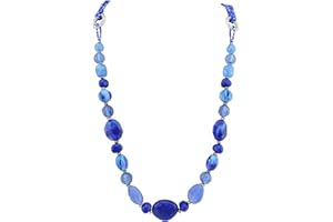 Bocar Collana lunga multistrato donna perline mano collana Chian regalo (NK-10349)