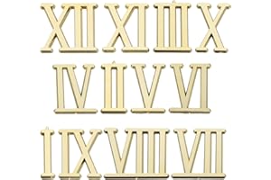 Angoily 1 lot de chiffres romains de rechange de 3 cm - Chiffres romains - Horloge murale - Pour bricolage - Accessoires de réparation