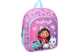 Vadobag Gabby's Dollhouse Gabby Zaino Rosa Casa Bambole Scuola Asilo Sport - dimensioni 30x25x11cm