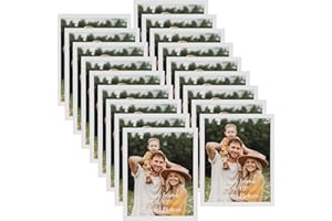 Hoikwo Multiples Juego de 18 Marco 20x25 cm, Blanco Marcos de Fotos 20x25 para Colgar en la Pared o Sobre la Mesa.