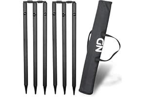 ND Sports Wicket Stumps with Bail – Durable Cricket Stumps Set for All Surfaces | Lightweight & Portable | Perfect for Indoor & Outdoor Matches