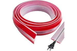 SYULCR 3 m Protezione Della Copertura del Cavo del Pavimento, 65mm Canalina per Cavi Autoadesiva, Canalina Flessibile per Cavi, Protezioni per Cavi a Pavimento per Casa, l'ufficio, la Scuola, Magazzino (3m)