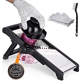 Mandoline Vegetable Slicer 5 in 1 Professional Adjustable Multi-Function | Stainless Steel Vegetable Cucumber Fruit Carrot Cl