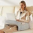 cooloo8 Reading Pillow for Bed, Petite Adults, Teens Arm Rest Pillow, Reading Lap Pillow, Memory Foam Lap Desk Pillow for Reading, Working, Playing, Crocheting in Bed Couch(Ash Grey)