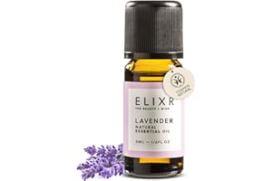‎ELIXR ELIXR - BIO Lavendelöl - 100% naturreines ätherisches Öl - Duftöl, Aromatherapie & für Diffusor - Lavendel Blüten für Haut & Haare – echtes lavender essential oil - Aus Deutschland - 5 ml