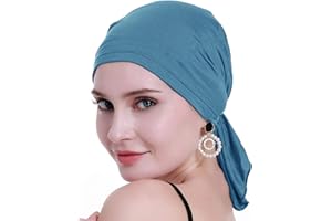 osvyo Bambus Chemo Kopftuch für Frauen mit Haarausfall - Krebspatienten Kopfbedeckung Turban in Versiegelter Verpackung