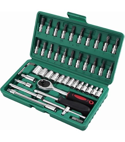 BGS Dopsleutelset 1/2 en 1/4 77 delig