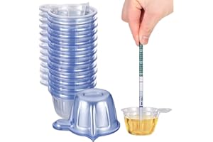 Pinenuts Disposable Urine Cups, 60 Pcs Plastic Urine Collection Cups, 40 ML Urine Specimen Cups for Pregnancy Ovulation Test(40ml)