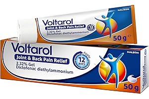 Voltarol Joint & Back Pain Relief 2.32% Gel, for Joint Pain Relief, suitable for Knee Pain & Neck Pain, 50g