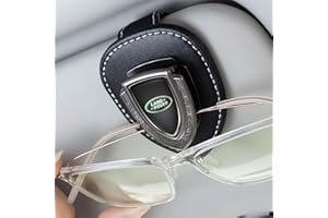 IMAUTO Auto Brillenhalter,Sonnenbrillenhalter für Land Rover LR2 LR3 LR4 Range Rover Sport Defender Discovery Sport LR4 Land Cruiser, Ticketkartenclip Brillenhalterung für Auto Sonnenblende Zubehör,Schwarz