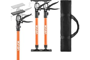 VEVOR Stödstång för skåputtag, 2-pack, 54-155 cm teleskopisk snabbstödsstång, justerbart tredje handsystem upp till 70 kg kap