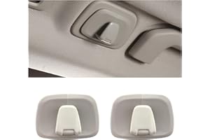 Augeny 1 Pair Car Interior Roof Hooks, Plastic Auto Clothes Hanger Hooks Compatible with XC40 XC60 XC90 S60 S90 V60 V90, Car Essentials Hooks for Hanging Clothes, Bags, Umbrellas (Gray)