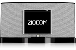 ZIOCOM 8 Pin Adattatore Bluetooth, adattatore per ricevitore musicale Bluetooth wireless per Bose Sounddock III/XT, JBL MS302GM, Yamaha TSX-14, iHome IPL8BN, Zeppelin Air C Bowers Wilkons