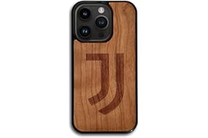 Iconic Puzzles - Juventus Cover Ufficiale in Legno 100% sostenibile, compatibile con iPhone 15, Resistente, Idea Regalo