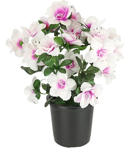 Arrangement Florale Artificiel Cheyenne - Anémones Et Pensées En Pot Rotin, Blanc, 40cm - 11