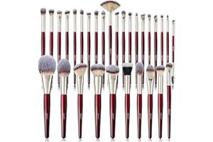 ‎BEILI BEILI Vegan Make Up Brush Set 30 Pieces Makeup Brush Set, Professional Makeup Brush Set with Eyeshadow Brush, Foundation Brush, Blush Brush, Contouring Brush Gift Sets