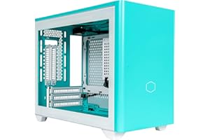 Cooler Master MasterBox NR200P Caja Ordenador Mini ITX, Opciones de Enfriamiento óptimos, Exposición GPU Vertical, Accesibilidad 360 Grados Sin Herramientas, NR200P Caribbean Blue