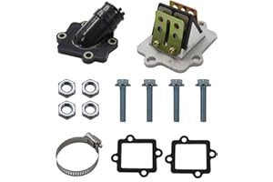 CeyKvo Membranblock mit Ansaugstutzen und Dichtungen Set – Kompatibel mit Yamaha Aerox, Nitro, Aprilia SR50, CPI, MBK, Sachs Roller (OEM: 0450065, 0450063)