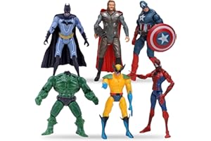 FAMINESS Spider Man Figures Set 15CM 6PCS Super Legends Action Figures Characters Statue Collectibles Gift Set for Kids Ages 4 and Up