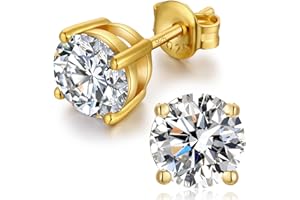 jiamiaoi Diamentowe kolczyki dla mężczyzn kolczyki sztyfty kobiety diament kolczyki sztyfty srebro sterling diament kolczyki mężczyźni sześcienna cyrkonia kolczyki zestaw mężczyźni CZ kolczyki sztyfty pozłacane dla kobiet