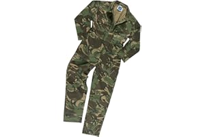 Blue Castle Kids Boys Green Army Camo Overalls