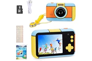 YunLone Aparat Fotograficzny dla Dzieci 24 MP, 2,4" 1080P Kamera Wideo z Kartą 32G, Zoom 4X, Filtry - Prezent dla Dzieci 3-10 Lat