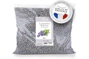 ‎NATURETREND naturetrend Lavendelblüten getrocknet 500g- Französischer Lavendel aus der Provence I Neuste Ernte I Duftintensiv & bläulich für Duftkissen, Potpourri Duft Lavendelsäckchen Seifen Duftsäckchen