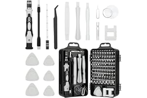 Zateety Destornilladores Precisión,115 En 1 Juego Destornilladores Precisión Con Eje Para Teléfonos Celulares, Computadoras Portátiles, Relojes, Juguetes, Cámaras