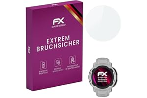 atFoliX Glasfolie kompatibel mit Garmin Instinct 2 45mm Panzerfolie, 9H Hybrid-Glass FX Schutzpanzer Folie