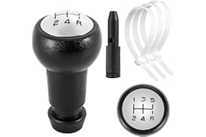 Dinjunxi Pomello del Cambio Citroen e Peugeot Compatibile con Peugeot 106 107 205 206 207 301 306 307 308 406 407 408 508 605 806 Citroen C1 C2 C3 C4 C5 (con Fascette Plastica per Cablaggio)