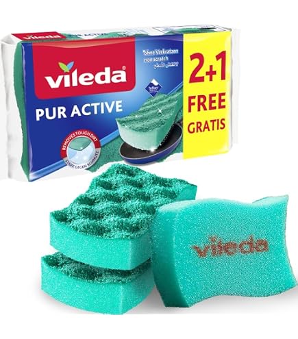Vileda Super Grip Wiederverwendbare Handschuhe M, Flexibel, Wasserdichter Gummilatex, Reißfest, Exzellenter Grip, Mittlere Größe, Gelb (1 Paar pro Packung) Drogerie & Körperpflege
