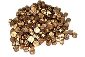 CHEDIN Wachs Achteckig Wachssiegel Stempel, 500 Stück siegelwachs Perlen, für Vintage Siegellack und Brief, Einladungen, Karten, Paket Geschenk (Antike Bronze, 500)