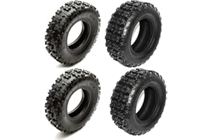 KAWIN SHOPPING ON LINE Set 4 Gomme Pneumatici per Mini Quad ATV (2x) 13.5-6 + (2x) 4.10-6 comprese di camera d'aria