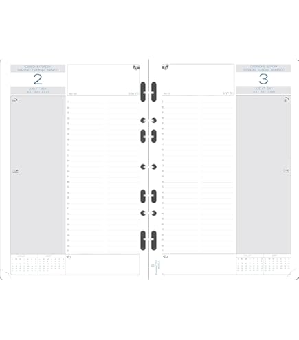 Recharge EXACOMPTA Pour Exatime 21 - Bloc Quadrillé 5x5mm Ivoire - 40