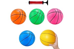 XTAIQD Mini Basketball, Colorful Children'S Mini Toy Basketball Set, With 16cm Rubber Basketball, Suitable For Indoor And Outdoor Children'S Basketball Hoop (5 Packs) 1