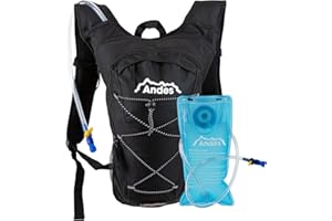 Andes 2 Litre Hydration Pack/Backpack Bag Running/Cycling with Water Bladder/Pockets