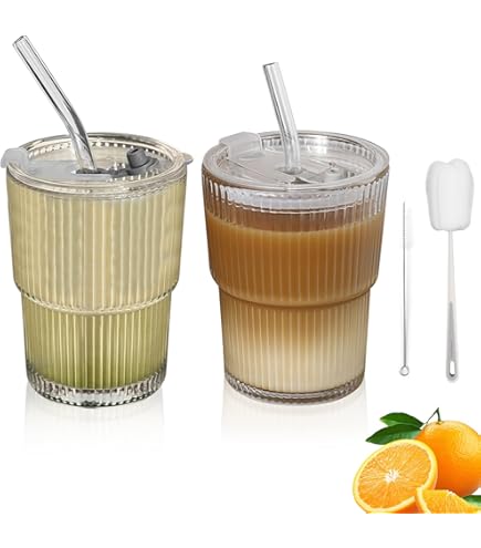 LINXIU 2-pack kanvormige glazen 500ml glazen bekers met bamboe deksels en glazen rietjes Ijskoffiebeker Tumbler voor cocktail whisky soda bier LINXIU 2-pack kanvormige glazen 500ml glazen bekers met bamboe deksels en glazen rietjes Ijskoffiebeker Tumbler voor cocktail whisky soda bier
