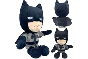 WKxinxuan Batman Peluche, 27 Cm Batman Peluch Super HéRos en Peluche, PoupéE Peluch Douce Anime Jouet, pour Les Enfants GarçOns Anniversaires, NoëL, Cadeaux