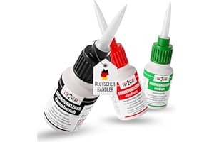 3x20g TOP2GLUE Sekundenkleber extra stark - chemische Schweißnaht - Superkleber dünnflüssig, mittelviskos, flexibel - Klebt Kunststoff, Metall, Leder, Holz, Gummi