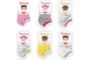 Prisco Calze Neonato Cotone 0-3 Anni Calzini Bambino 0-36 Mesi Estivi Freschi Traspiranti 6 Paia