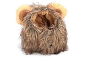 YOUTHINK Creativo Lindo Mascota Gato Perro León Peluca Sombrero Disfraz Divertido Vestir Mascota León Peluca Vestir