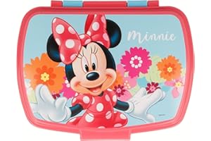ALMACENESADAN, 0417, Sandwichera rectangular multicolor Minnie, 15x10x5,5 cms