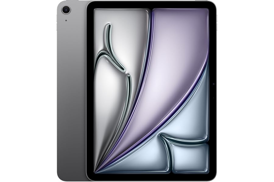 Apple iPad Air 11-inch with M3 chip Built for Apple Intelligence, Liquid Retina Display, 128GB, 12MP Front/Back Camera, Wi-Fi 6E, Touch ID, All-Day Battery Life — Space Grey