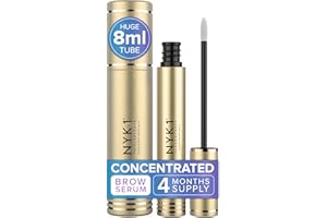NYK1 CONCENTRATED Eyebrow Growth Serum For Thicker Brows (XL - 8ml) BrowForce Eyebrow Serum To Grow Fuller Thicker Natural Eye Brows - Advanced Eye Brow Growth Serums Formula For Eyebrows Regrowth
