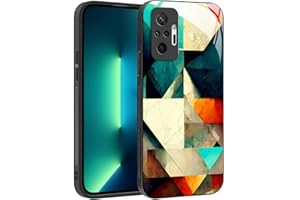 YUXING Funda para Xiaomi Redmi Note 10 Pro 4G - Diseño de Patrón Geométrico Arte Abstracto Vidrio Carcasa, Antichoque Anti-Slip Anti-Scratch Case (Geometry,02)