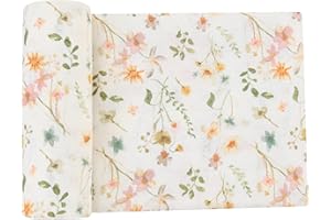 LEBZE LifeTree Mantas Muselina Bebé, Súper Suave Mantas Envolventes de Muselina, Bambú Algodón Manta Verano Bebe 120x120 cm