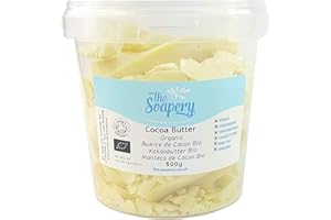 THESOAPERY Manteca de Cacao 500g - Orgánica Cruda Sin Refinar Pura