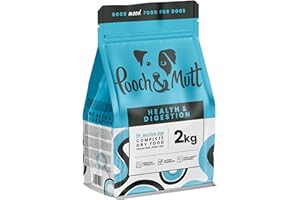 Pooch & Mutt - Health & Digestion, Complete Dry Dog Food (Grain Free), Salmon and Sweet Potato, 2kg