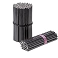 Danilovo Thin Taper Beeswax Candles - Honey-Scented, Decorative Candles Ideal for Birthday Decoration or Church Prayers - Black Drip Free, Tall & Smokeless Pack of 50 pcs, 6.3 x 0.2 inch