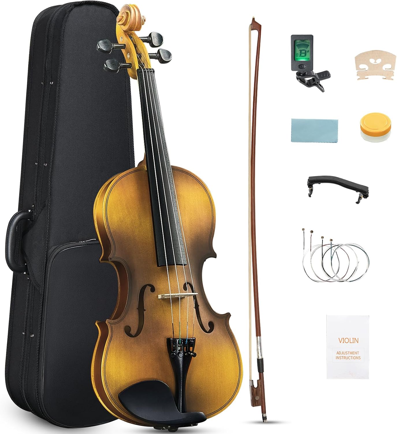 Avis d'Expert & Test Approfondi : LEADZM Ensemble de Violon 4 4 Pleine Grandeur (Sélection)